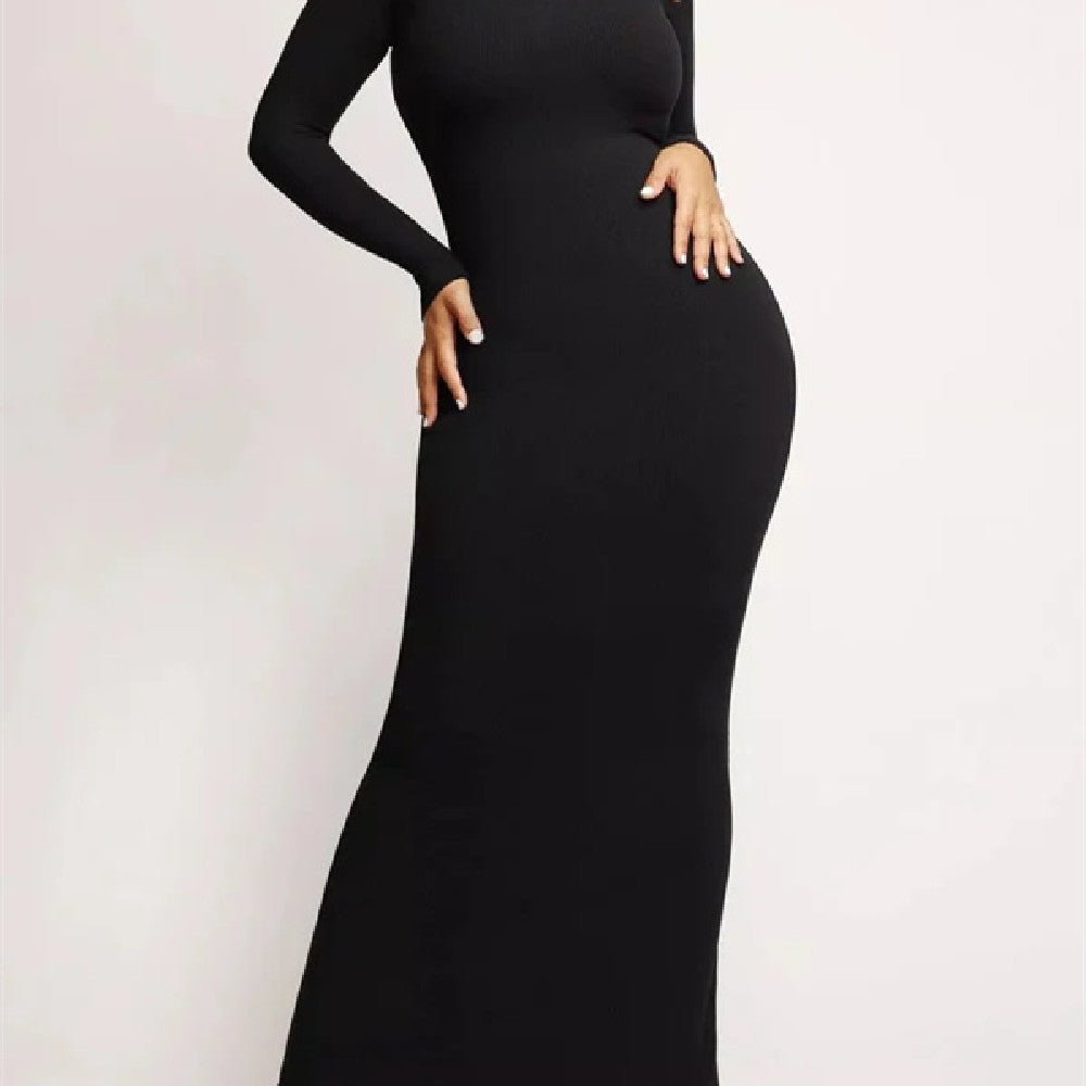 WillowSoft™ Long-Sleeve Lounge Maxi Dress