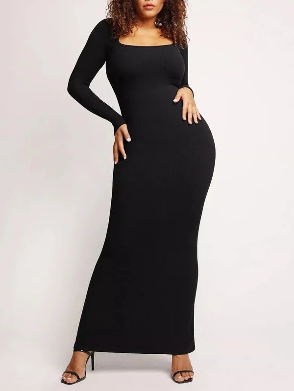 WillowSoft™ Long-Sleeve Lounge Maxi Dress
