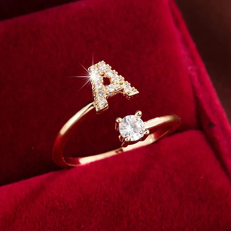 LUXURY LETTER UNISIZE RING